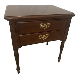 Vintage 20th Century Ethan Allen Georgian Court Cherry Night Table For Sale