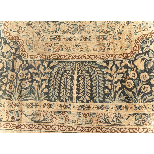 Early 20th Century Fine Antique Persian Kirman Handmade Wool Rug For Sale - Image 5 of 8