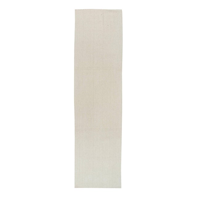 Modern Handwoven Flat-Weave Wool Runner by Doris Leslie Blau For Sale