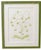 Bespoke green botanical paintings, original graphite + gouache botanicals. Custom lime green frame. Artist Katie Binkley...