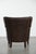 Dark Brown Armchair in Cowhide with a Reversible Kelim Seat Cushion For Sale - Image 5 of 17