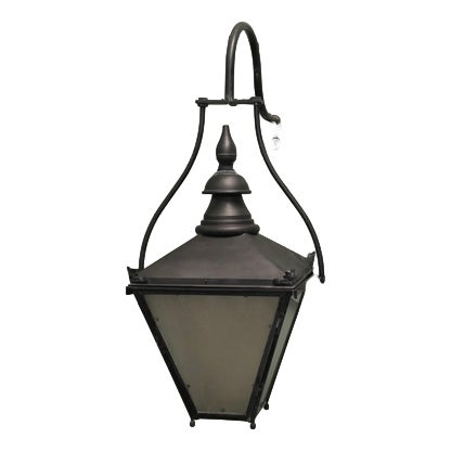 Large Painted Copper Wall Lantern, 1960s For Sale