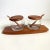 Mid Century Danish Modern 1960s Teak Condiment Set Tray Covered Dish & Spoons A versatile set, use it for jam, mustard,...