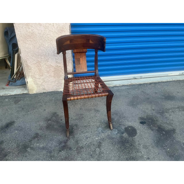 Mid-Century Modern Mid Century Modern Walnut Klismos Chair For Sale - Image 3 of 9