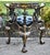 Vtg. Corner Chair Black Lacquer Gilt Chippendale Roundabout For Sale In Philadelphia - Image 6 of 16