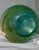 Large Mid-Century Vintage Green Iridescent Vase For Sale - Image 4 of 6