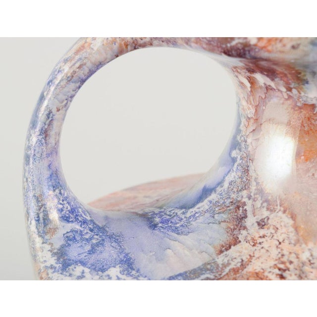 1920s Art Deco Marmor Vase in Ceramic with Marble Decoration from Arabia, Finland, 1920s For Sale - Image 5 of 8