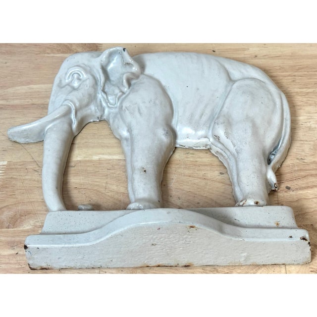 Rare 19th Century English Enamelled Cast Iron Doorstop of Jumbo the Elephant For Sale - Image 18 of 18