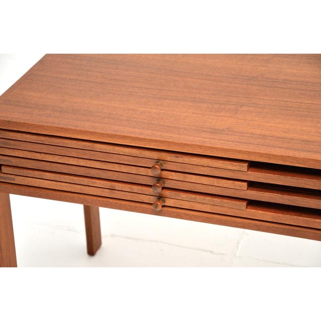 Wood Vintage Danish Teak Nesting Tables by Illum Wikkelso, 1960, Set of 4 For Sale - Image 7 of 12