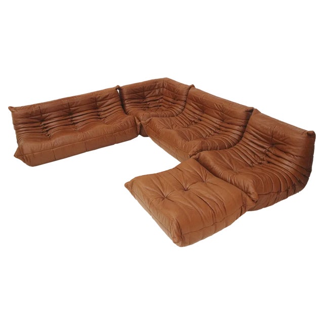 Togo Living Room Set by Michel Ducaroy for Ligne Roset, Set of 5 For Sale