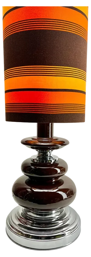 Chrome and Ceramic Bubble Table Lamp, 1962