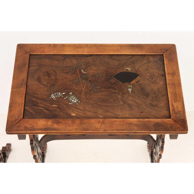 Set of Four French Japonisme Quartetto Tables For Sale - Image 13 of 17