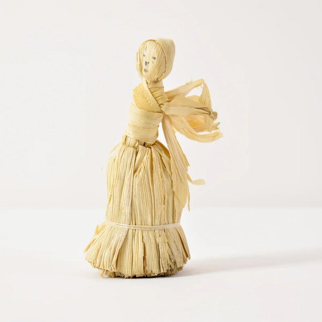 Early 20th Century Corn Husk Angel Figurine For Sale - Image 4 of 7
