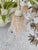 Hollywood Regency Tole 6 Light Palm Leaf Crystal Chandelier For Sale - Image 10 of 11