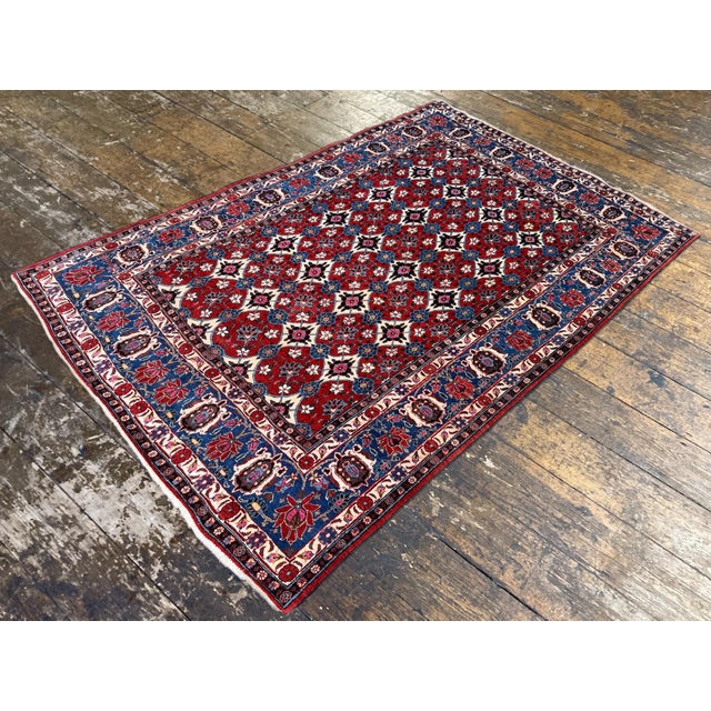 1920s Antique Veramin Rug in Wool, 1920s For Sale - Image 5 of 18
