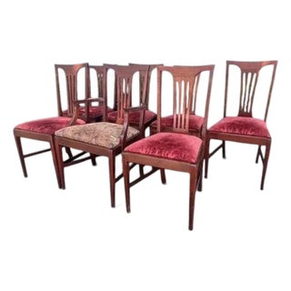 1980s Chippendale-Style Dining Chairs Attributed to Councill Craftsmen (6 Side Chairs + 1 Armchair) For Sale