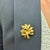 Gold Vintage Tiffany & Co. 18k Yellow Gold 0.06ct Cabochon Ruby Leaf Brooch For Sale - Image 8 of 8