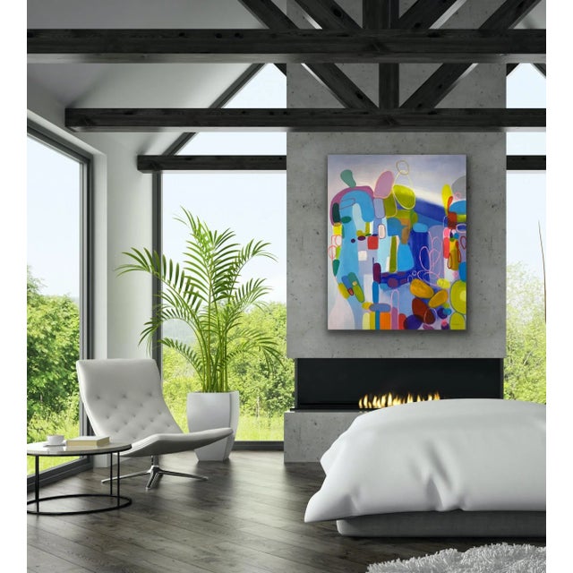 Contemporary Contemporary Abstract Original Oil Painting For Sale - Image 3 of 12