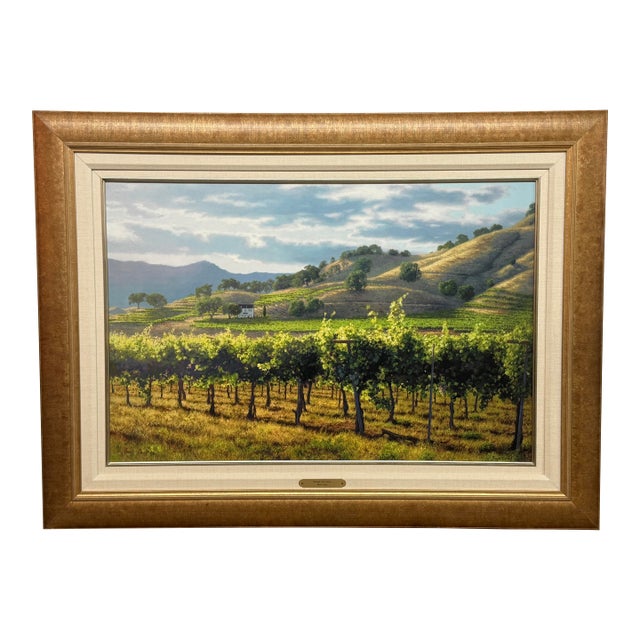 June Carey Vigna Del Sole Limited Edition Giclée, Signed For Sale