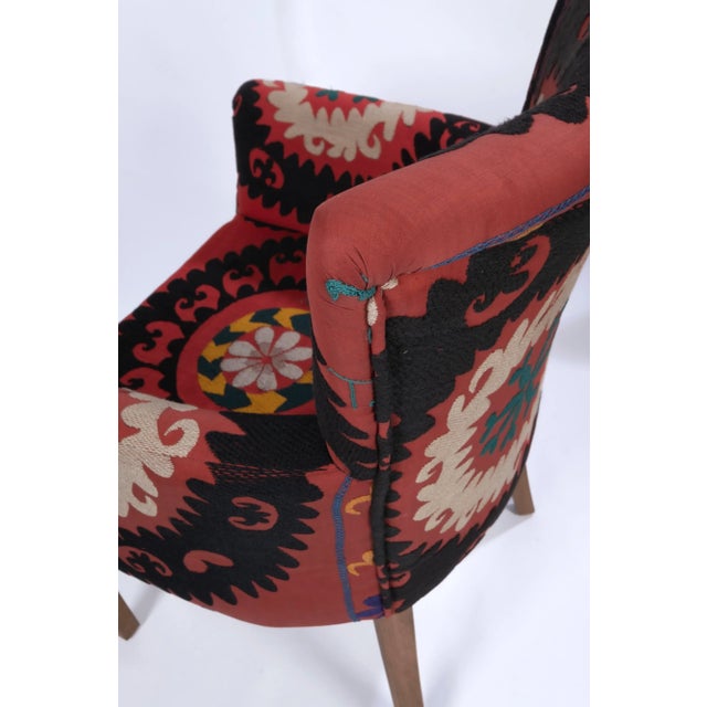 Suzani Armchair - Ethnic Bergere For Sale - Image 12 of 13