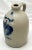 Ceramic Antique Fancy Large Cobalt Blue Hand Decorated American 2 Gallon Stoneware Spirits Jug Late 19th Century For Sale - Image 7 of 12