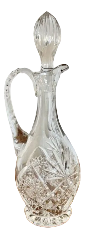 Edwardian Cut Glass Decanter, 1900s