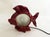 Small Mid-Century Fish Night Light in Red Earthenware, 1940s For Sale - Image 11 of 13