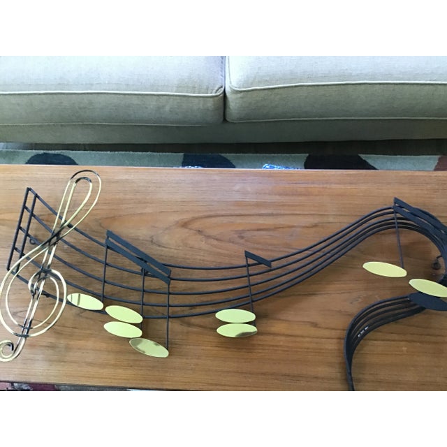 Curtis Jere Signed Vintage Wall Sculpture in the Shape of Musical Notes For Sale In Washington DC - Image 6 of 13