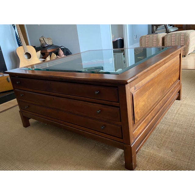 Vintage Lexington Bob Timberlake Cherry Map Coffee Table For Sale - Image 11 of 11