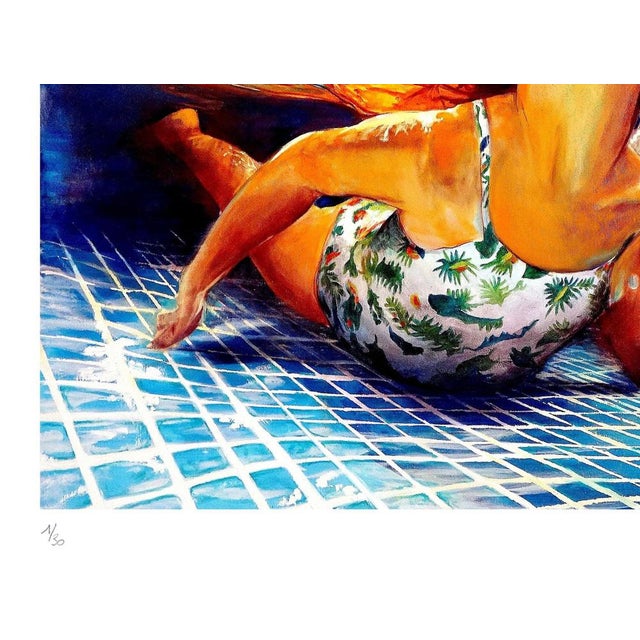 Maude Ovize, Flamboyant Summer Bath, 2021, Screenprint For Sale - Image 4 of 7