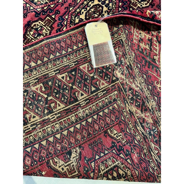 1900s Antique Bochara Rug For Sale - Image 4 of 5