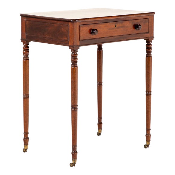 Victorian Figured Mahogany Occasional Table For Sale