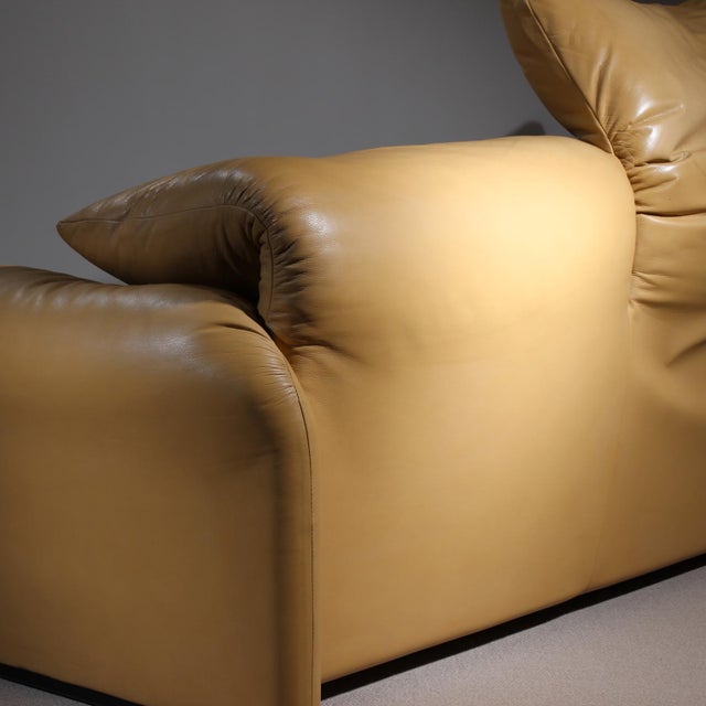 Leather Sofa Maralunga by Vico Magistretti for Cassina, Italy, 1973 For Sale - Image 10 of 18