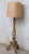 Modern 20th Century Italian Giltwood and Mirrored Floor Lamp or Torchère With Lampshade For Sale - Image 3 of 7