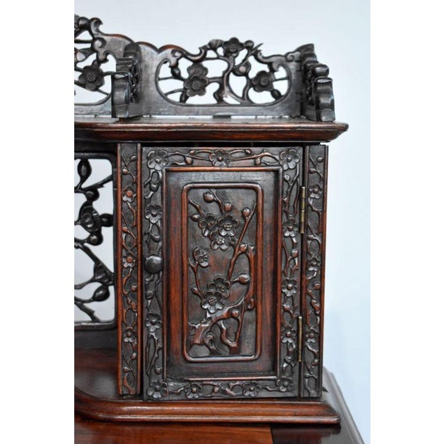 Antique Chinese Padouk Wood Desk, 1880 For Sale - Image 6 of 14