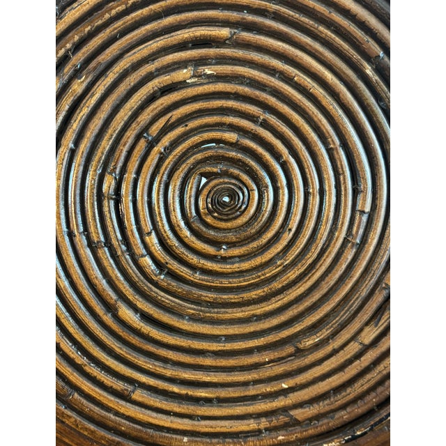 Mid-Century Modern Vintage Coastal Pencil Reed Floor Vase, Italy 1960s For Sale - Image 3 of 6