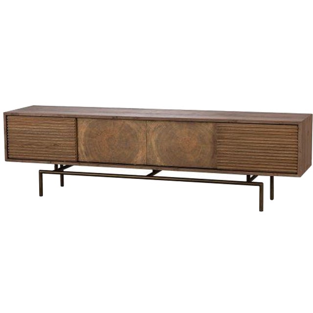 Silver Oak Low Media Console Chairish