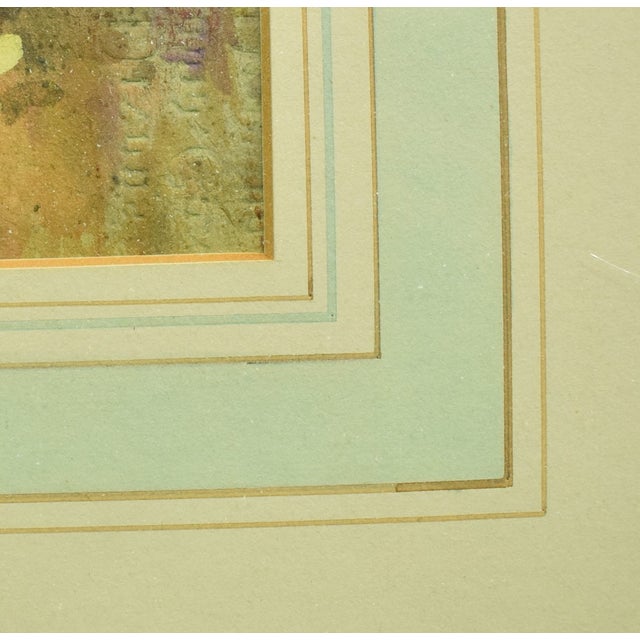 Traditional Mid 20th Century Two Anglers on a Riverbed Watercolour & Gouache by Graham Smith For Sale - Image 3 of 7