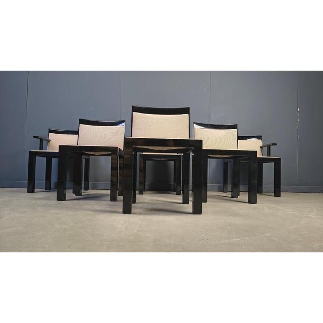 Teatro Chairs by Aldo Rossi and Luca Meda for Molteni, 1980s, Set of 6 For Sale - Image 15 of 18