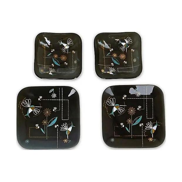 Mid-Century Modern Set of 4 Mid-Century Modern Glass Dishes For Sale - Image 3 of 3