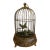 Vintage 1940s Brass and Ceramic Musical Bird Automaton by Westland Co. For Sale