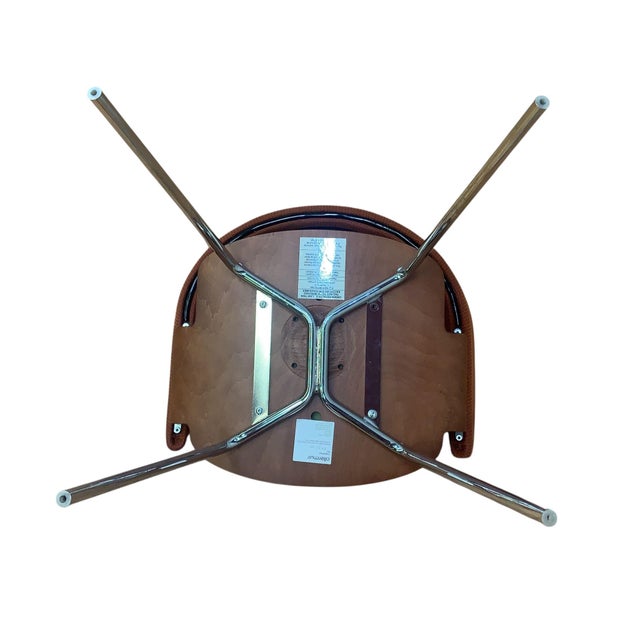 Brick Red Modern Allermuir A580 Mollie Dining Side Chairs - Set of 8 For Sale - Image 8 of 13