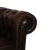 Chesterfield 3-Seater Sofa in Brown Leather For Sale - Image 5 of 12