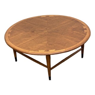 Mid-Century Danish Modern Andre Bus Lane Acclaim Round Coffee Table For Sale
