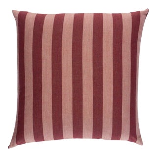 Hanson Woven Pillow Cover in Raspberry, 22x22 Pillow For Sale