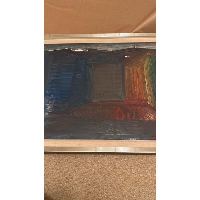 Tore Hultcrantz, City, 1960s, Oil on Panel, Framed For Sale - Image 14 of 18