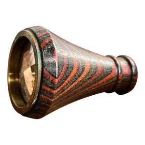 Vintage Exotic Wood & Brass Kaleidoscope