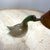 A bilious green, vintage Mid-Century Modern Italian duck made of hand blown colored Murano glass, designed, produced by...