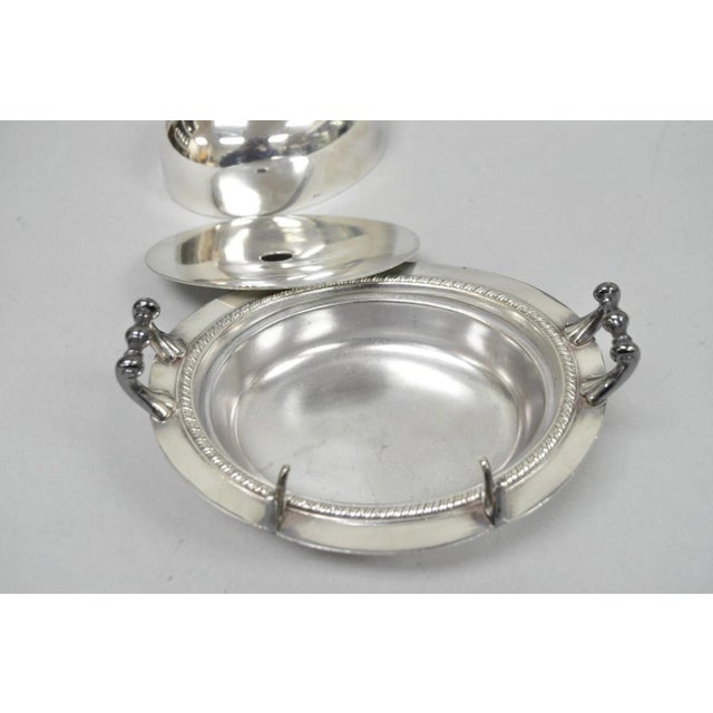 Antique Victorian Middletown Plate Co Silver Plated Fancy Covered Butter Dish For Sale - Image 12 of 14