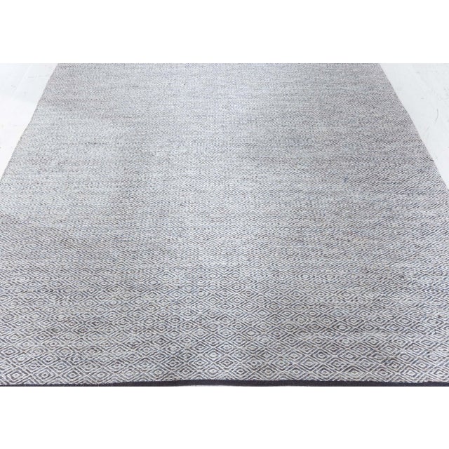 Mid-Century Modern Doris Leslie Blau Vintage Swedish Flat Woven Rug For Sale - Image 3 of 8